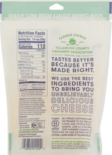 Tillamook Mexican 4 Cheese Blend Shredded Cheese - 8 oz Pack | Perfect for Tacos, Nachos & Quesadillas | Authentic Mexican Flavor | Gluten-Free
