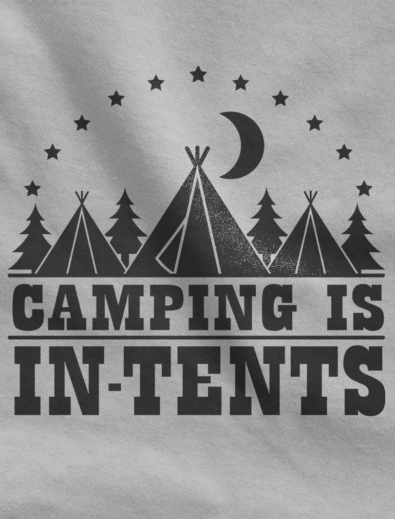 Funny Camping Hoodie for Women - 'Camping Is In Tents' Slogan Sweatshirt - Perfect Gift for Outdoor Enthusiasts & Nature Lovers (Hiking, Backpacking, Campfire Nights)