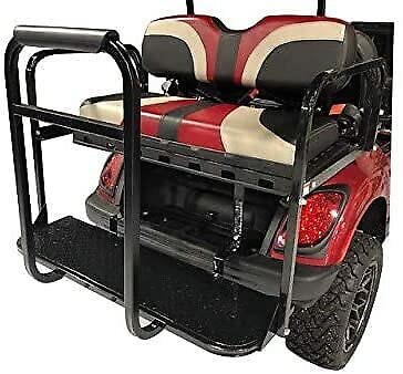 GTW Deluxe Rear Seat Grab Bar for EZGO, Yamaha & Club Car Golf Carts - No Drill Installation for GTW MACH Seats | Perfect for Safe Passenger Support & Easy Entry/Exit on Golf Courses & Resorts
