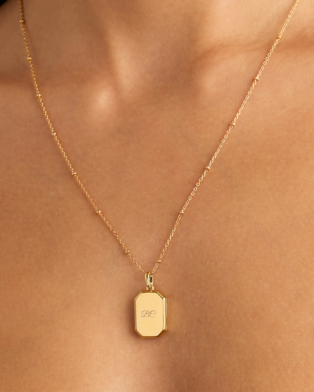 14K Solid Gold Rectangular Diamond Lotus Locket Pendant Necklace - Elegant Jewelry Gift for Women, Perfect for Valentine's Day, Anniversary & Special Occasions