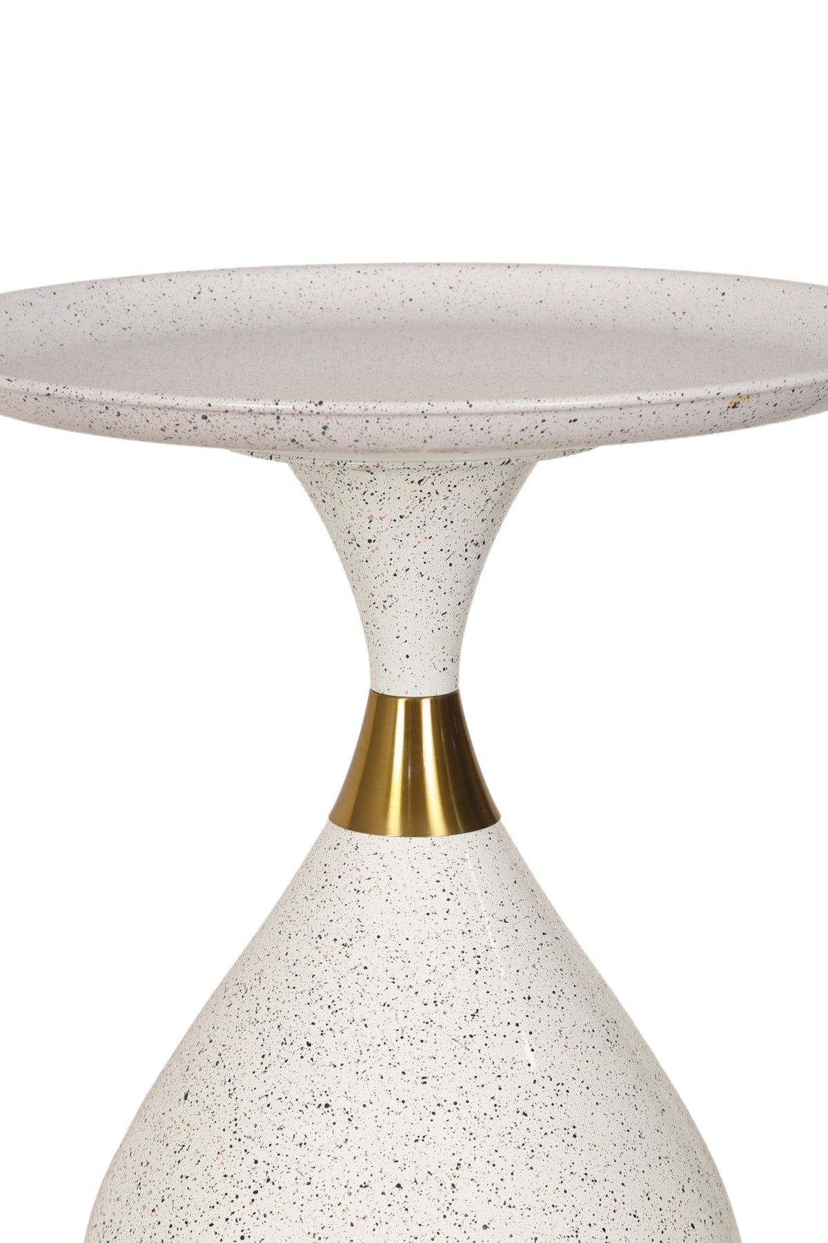 Modern White Accent Table - Elegant Side Table for Living Room, Bedroom & Office - Perfect for Home Decor & Small Spaces