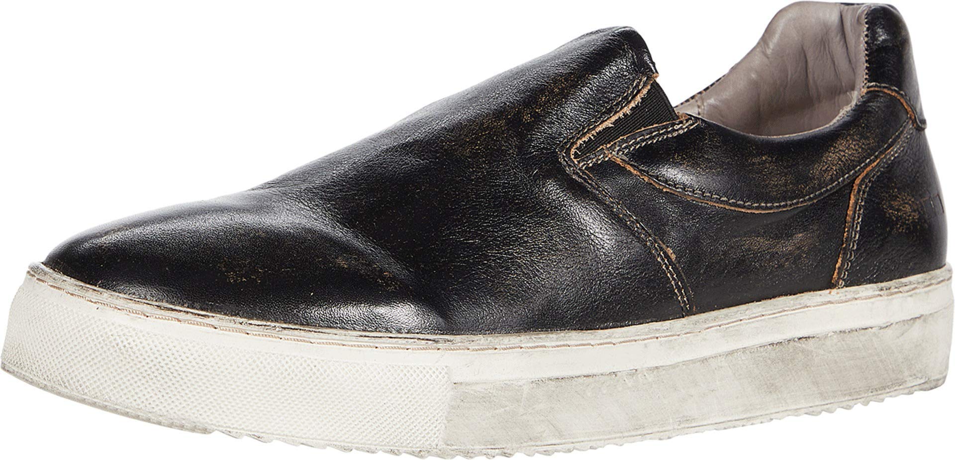 Bed|Stu Harry Black Handmade Leather Boots for Men - Size 9 D (M) | Durable & Stylish Work Boots for Outdoor, Hiking & Casual Wear