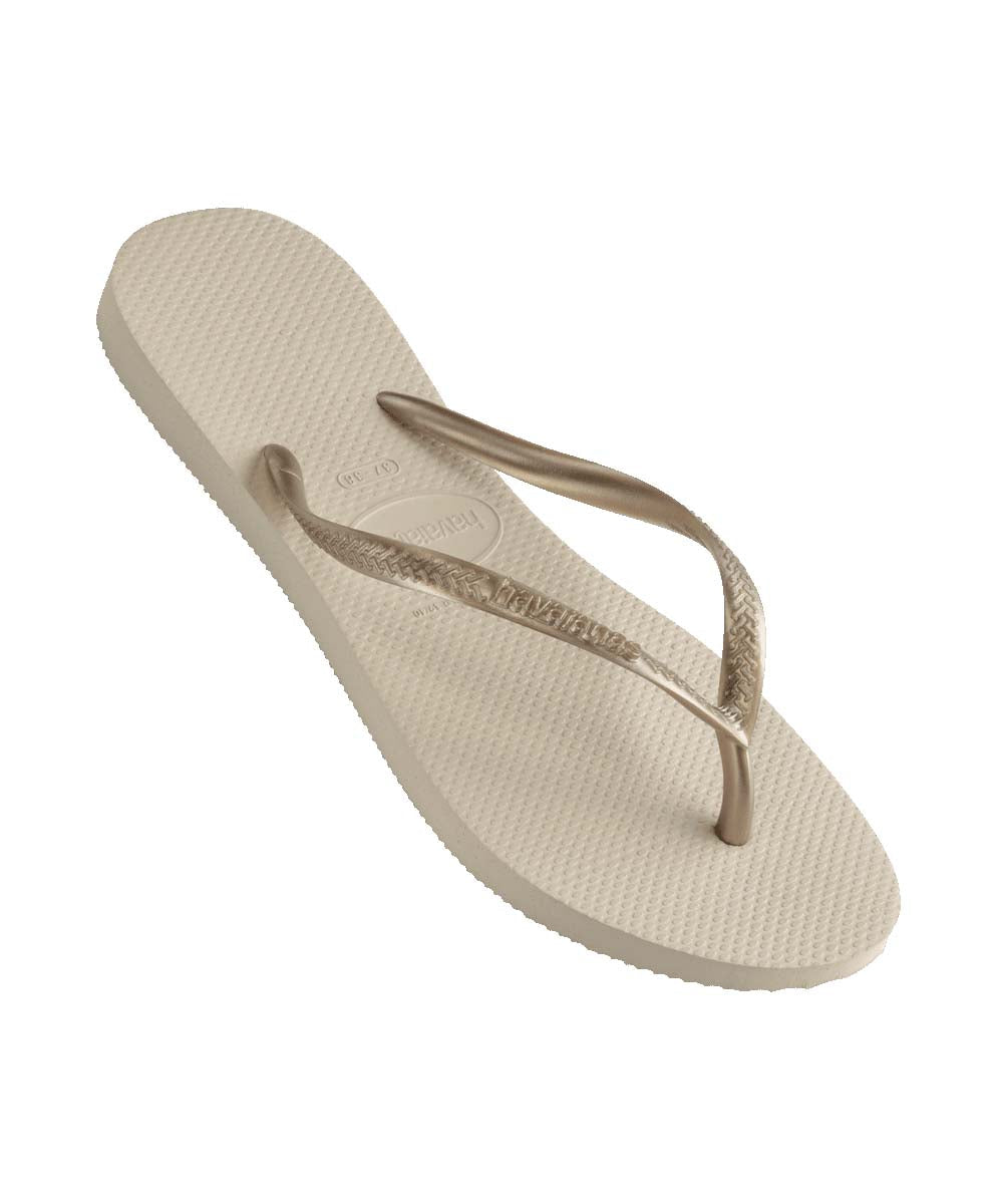 Havaianas Women's Slim Metallic Flip Flops - Stylish & Comfortable Summer Sandals for Beach, Pool, and Casual Wear
