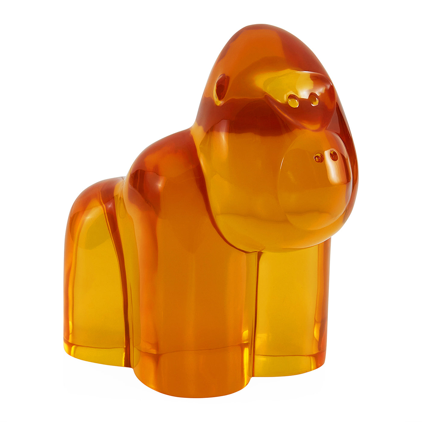 Acrylic Gorilla Figurine - Handcrafted Decorative Sculpture for Home, Office & Gift Giving | Perfect for Shelf Displays, Desk Decor & Collectibles