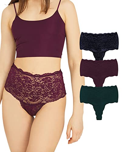 3 Pcs Navy Blue/Grape Wine/Dark Green