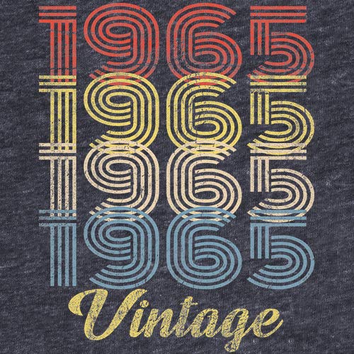 Vintage 1965 Retro 60th Birthday Gift T-Shirt for Men - Funny 60 Year Old Birthday Present - Perfect for Parties & Celebrations