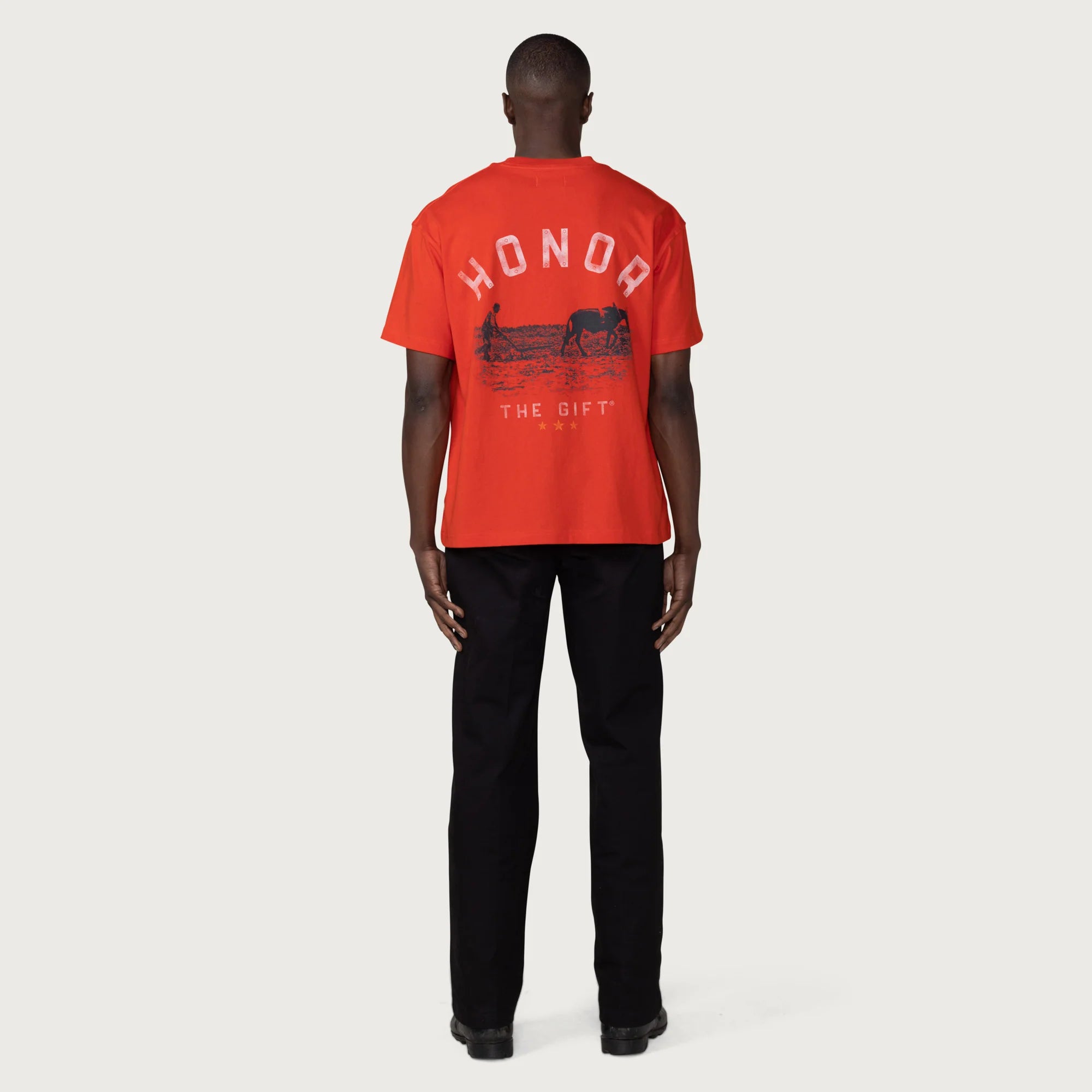 Honor The Gift Pave The Way T-Shirt - Orange Cotton Graphic Tee for Men | Streetwear Fashion & Casual Everyday Wear