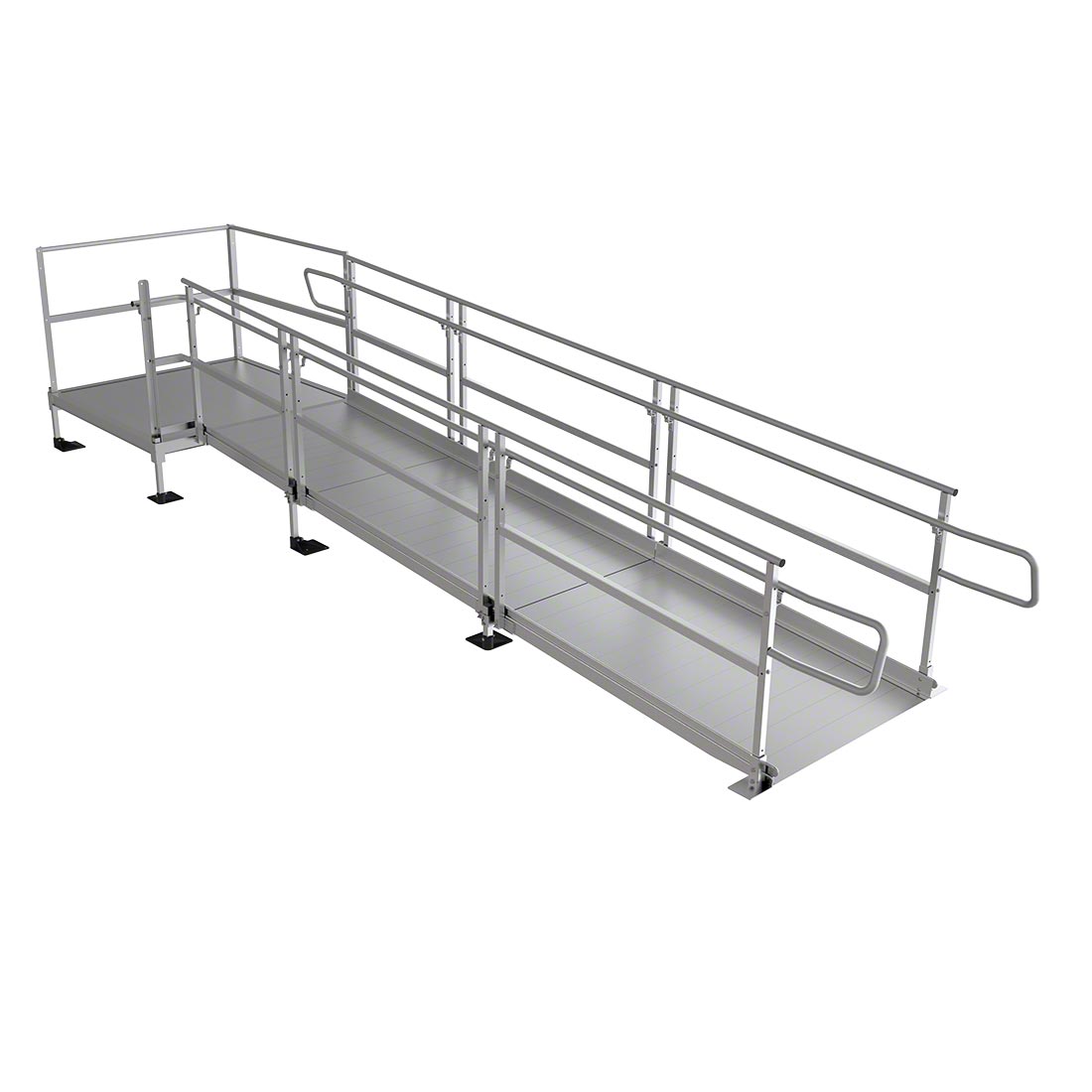 Pathway 3G Modular Ramp System - Heavy Duty Aluminum Wheelchair Ramp for Home & Business Access - Perfect for Steps, Doorways & Vehicles