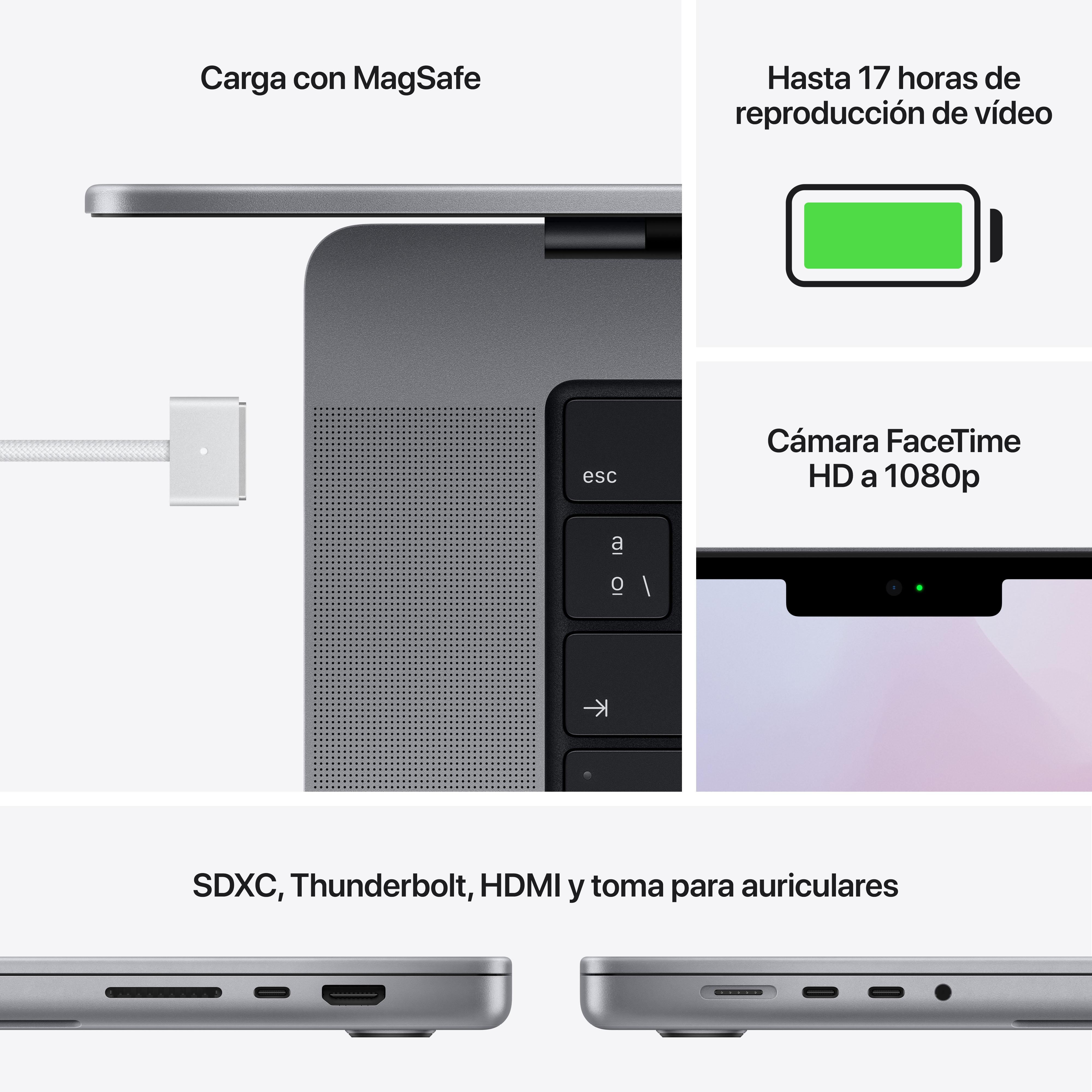 14-inch MacBook Pro with Apple M1 Pro Chip - 10-Core CPU, 16-Core GPU, 1TB SSD Storage, Space Gray - Perfect for Creative Professionals, Video Editing & Graphic Design