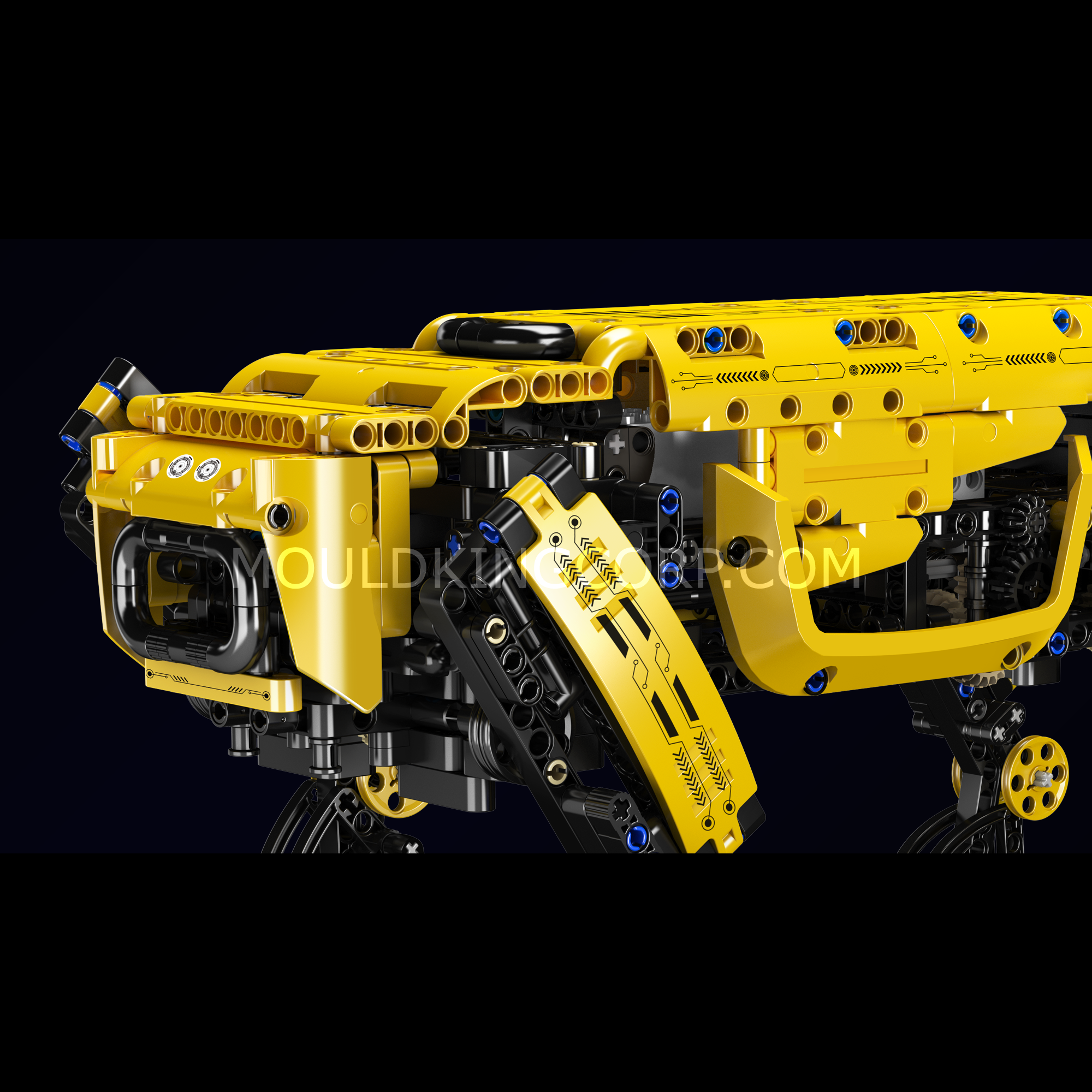 Mould King 15066S Boston Robot Dog STEM Building Kit - 921 Pieces Remote Control Robot Toy for Kids & Adults | Educational Robotics, DIY Engineering Project, Gift for Tech Lovers | Play at Home, School, or STEM Competitions
