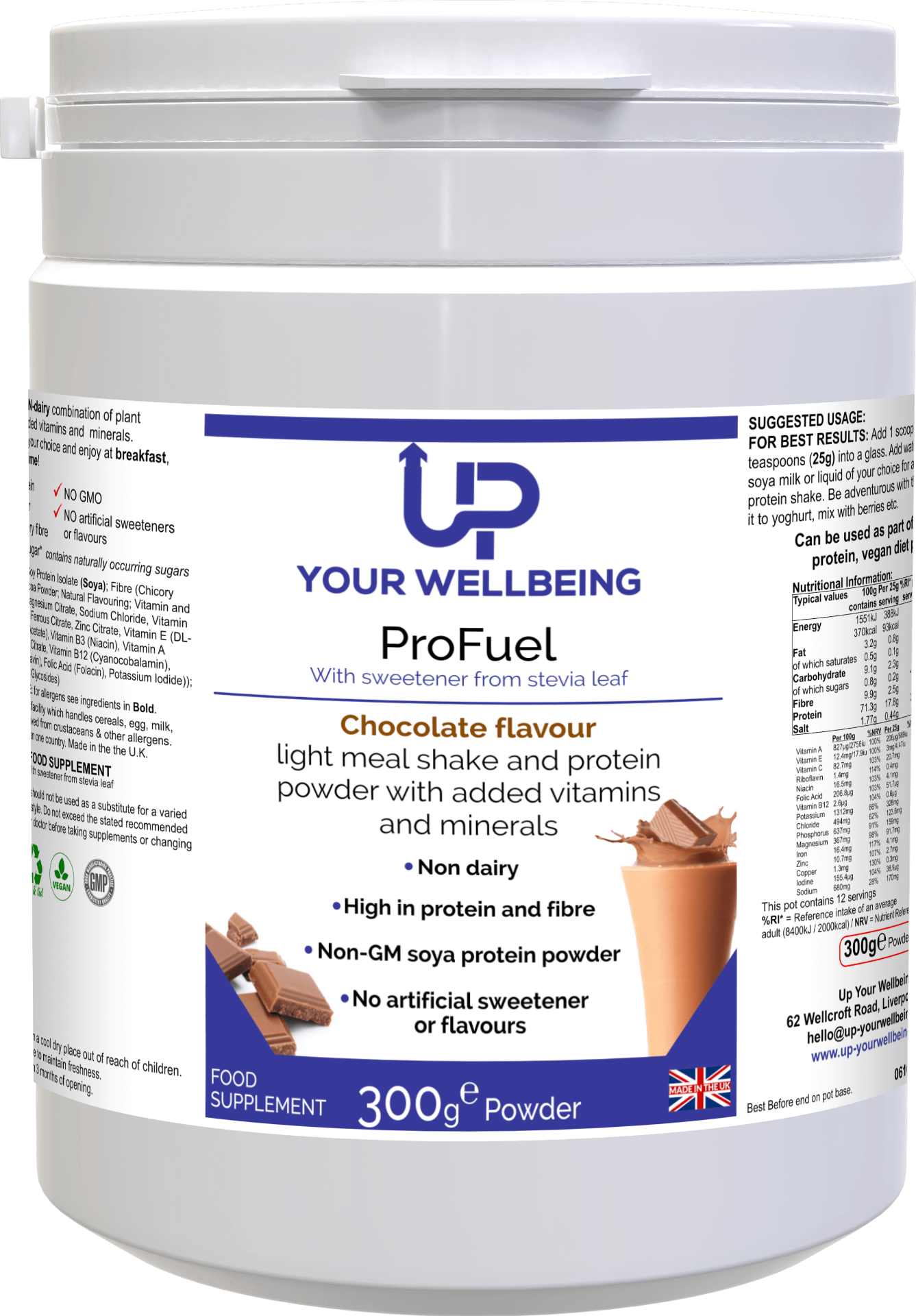 ProFuel Chocolate Protein Powder - Premium Whey Protein for Muscle Recovery & Weight Loss | Ideal for Post-Workout, Breakfast Smoothies & Healthy Snacks
