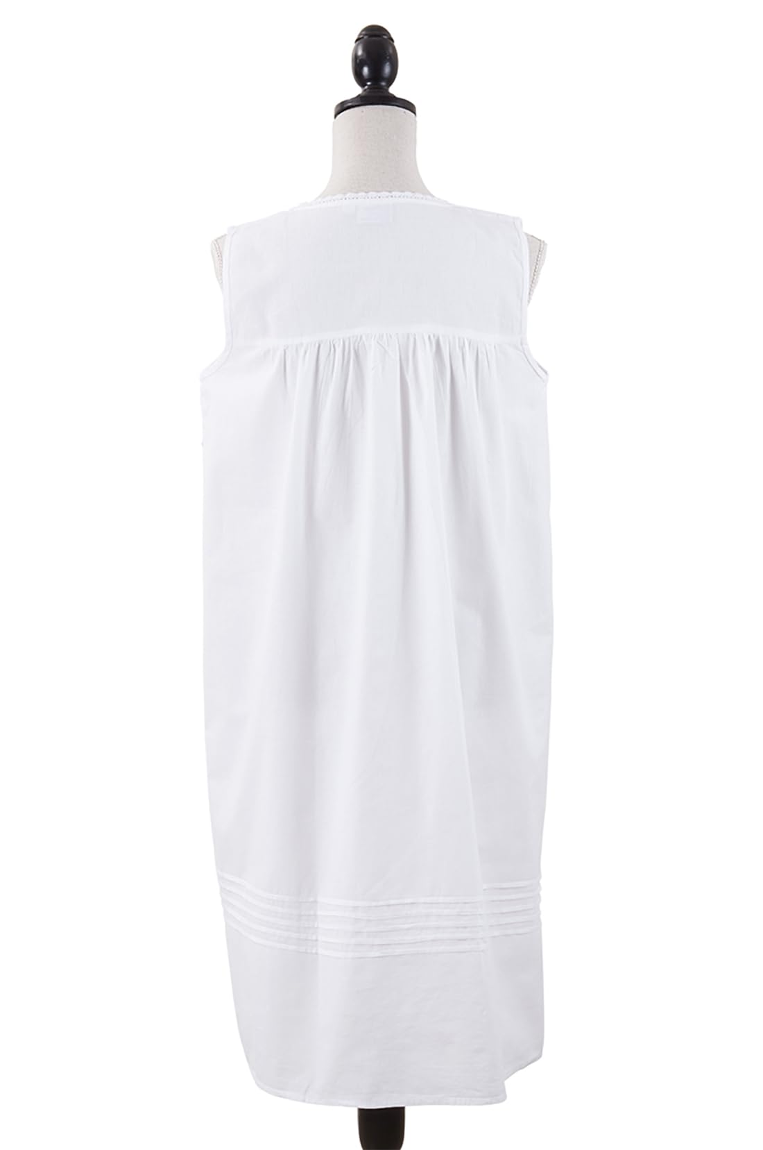 StylSilove Women's 100% Pure Cotton Embroidered Nightgown - Soft Sleepwear & Night Dress for Comfortable Sleep, Lounge & Home Relaxation