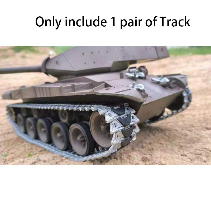 Heng Long 1/16 Scale RC Tank Metal Tracks, Road Wheels & Shock Absorber Set - Replacement Parts for Walker Bulldog 3839 Model - DIY Upgrade Kit for Enhanced Performance & Realistic Military Simulation