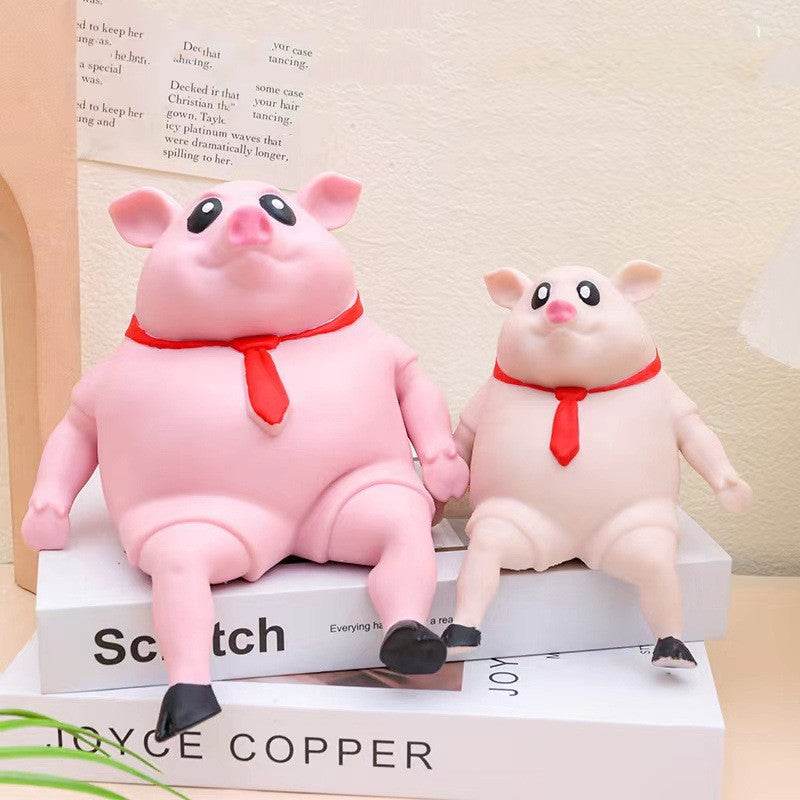 Stress Relief Pig Squishy Toy - Cute Slow Rising Anti-Anxiety Fidget Sensory Toy for Kids & Adults - Perfect for Office, School, Travel & Home Relaxation