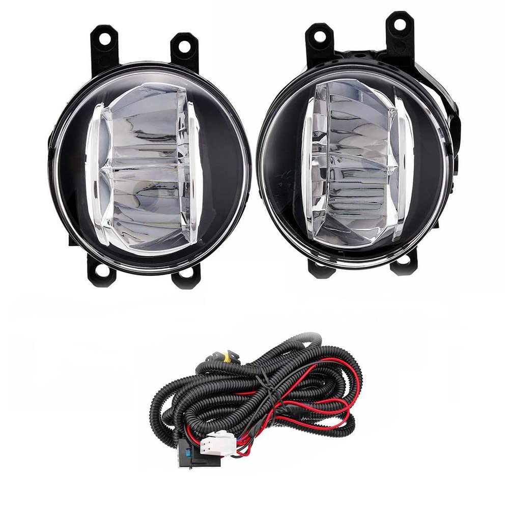 LED Fog Lights for Toyota RAV4 2019-2022 - Durable Front Bumper Fog Lamp Kit with Bright White Light | Perfect for Night Driving, Off-Road & Bad Weather Conditions