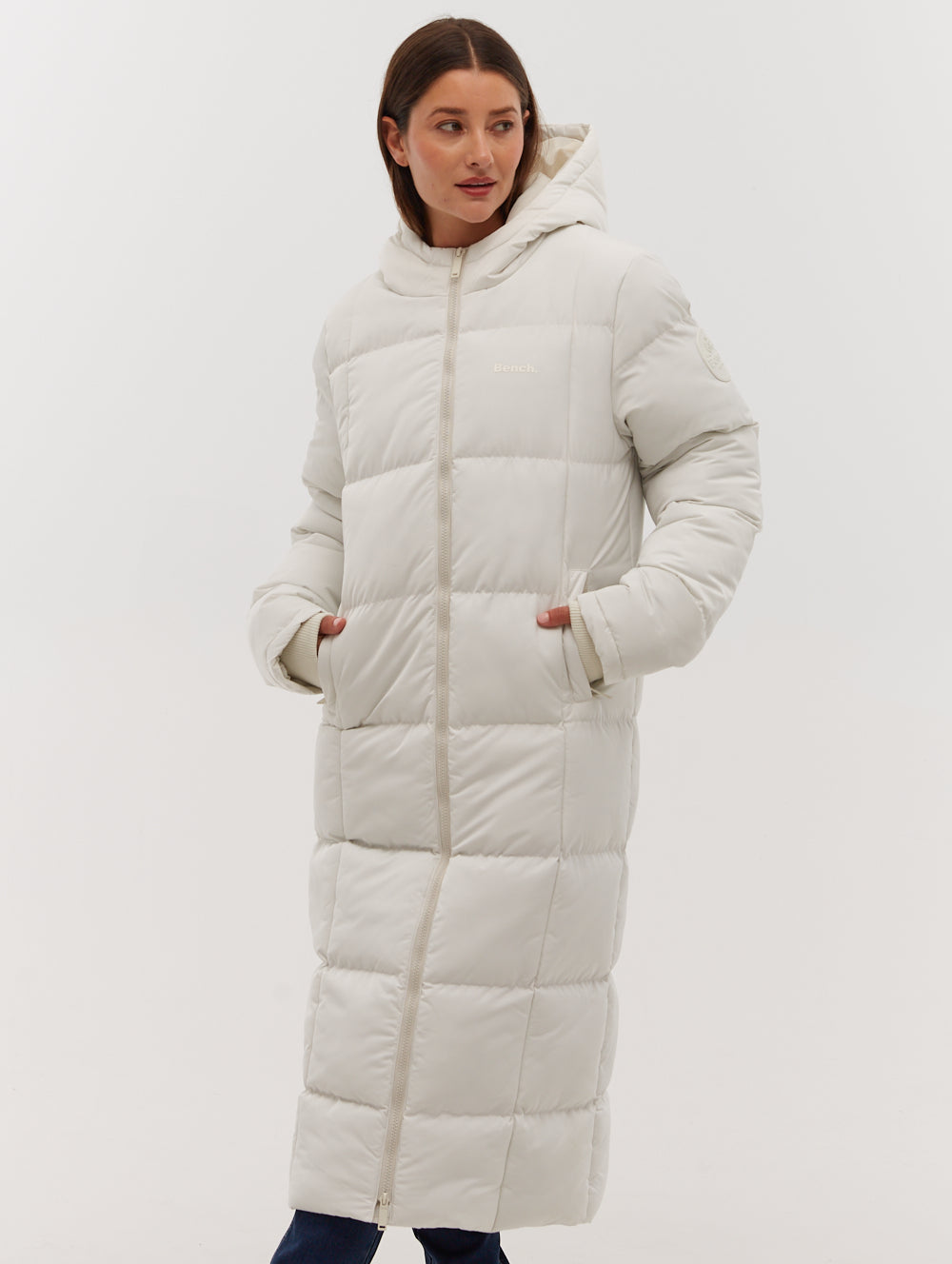 Polli Long Puffer Parka for Women - Winter Warm Hooded Down Jacket with Waterproof Shell | Perfect for Skiing, Snowboarding & Cold Weather Outdoor Activities