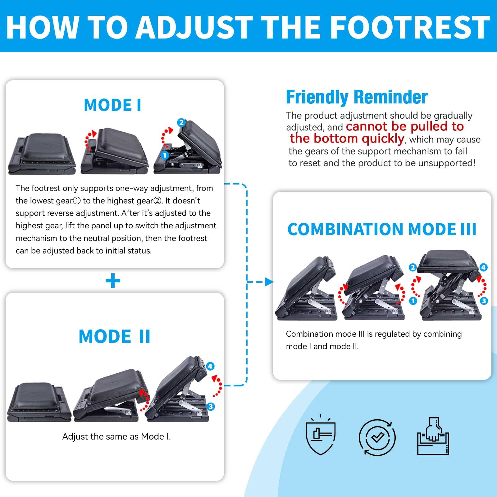 Ergonomic Adjustable Foot Rest for Under Desk - Foldable Office Footrest with Massage Beads, Height & Angle Adjustable for Computer Work, Gaming & Home Use - Comfortable Desk Foot Stool for All Seasons (Perfect for Long Work Hours & Relaxation)