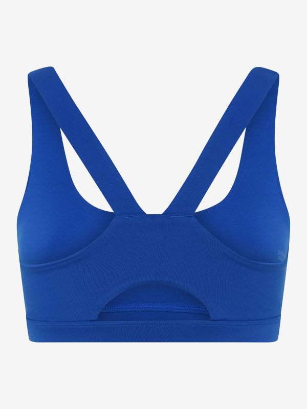 Girlfriend Collective Float Ella Scoop Bra - Ultramarine Blue | High Support Workout Sports Bra for Yoga, Running & Gym | Eco-Friendly Activewear