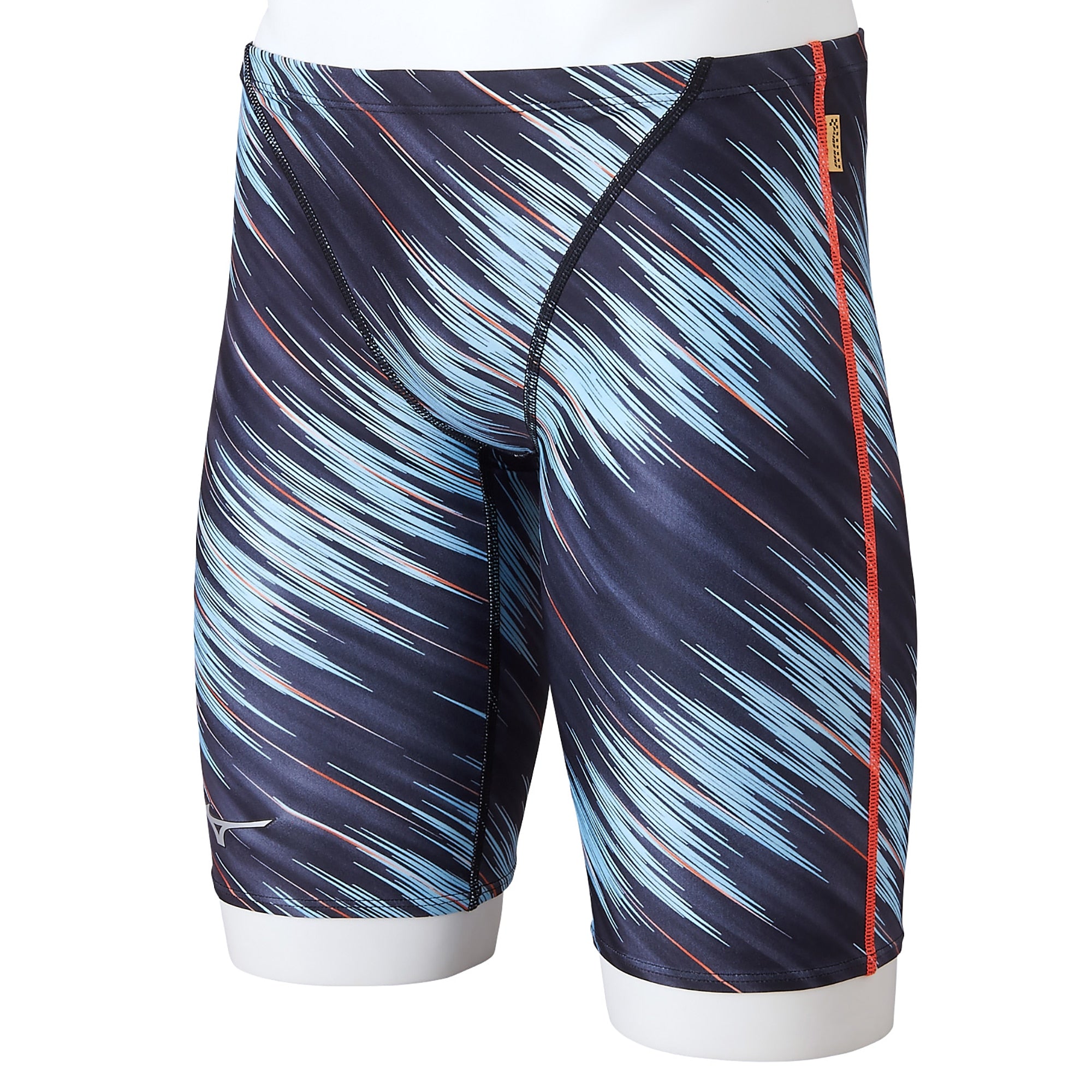Mizuno Exer Suits Half Spats - Black/Turquoise - Performance Running & Training Compression Leggings for Men & Women