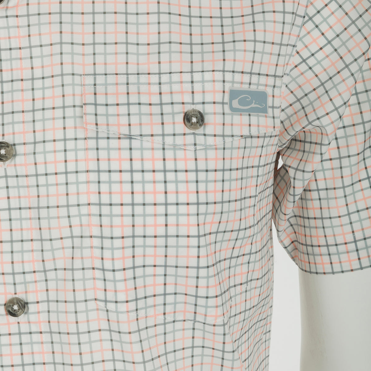 Frat Tattersall Button Down Short Sleeve Shirt for Men - Classic Plaid Casual Shirt for College, Parties & Summer Outfits