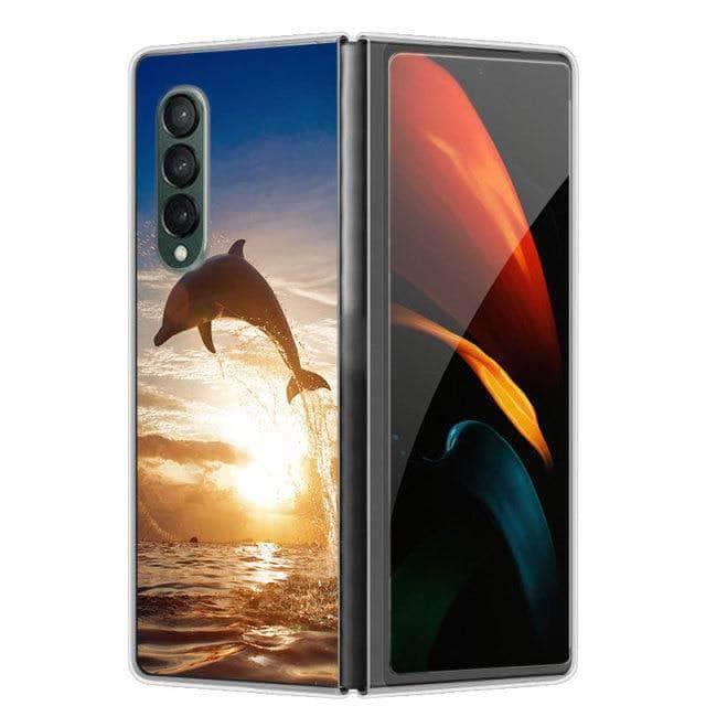 Durable Hard Plastic Galaxy Z Fold 3 5G Case with Stylish Design - Perfect for Everyday Protection & Gaming