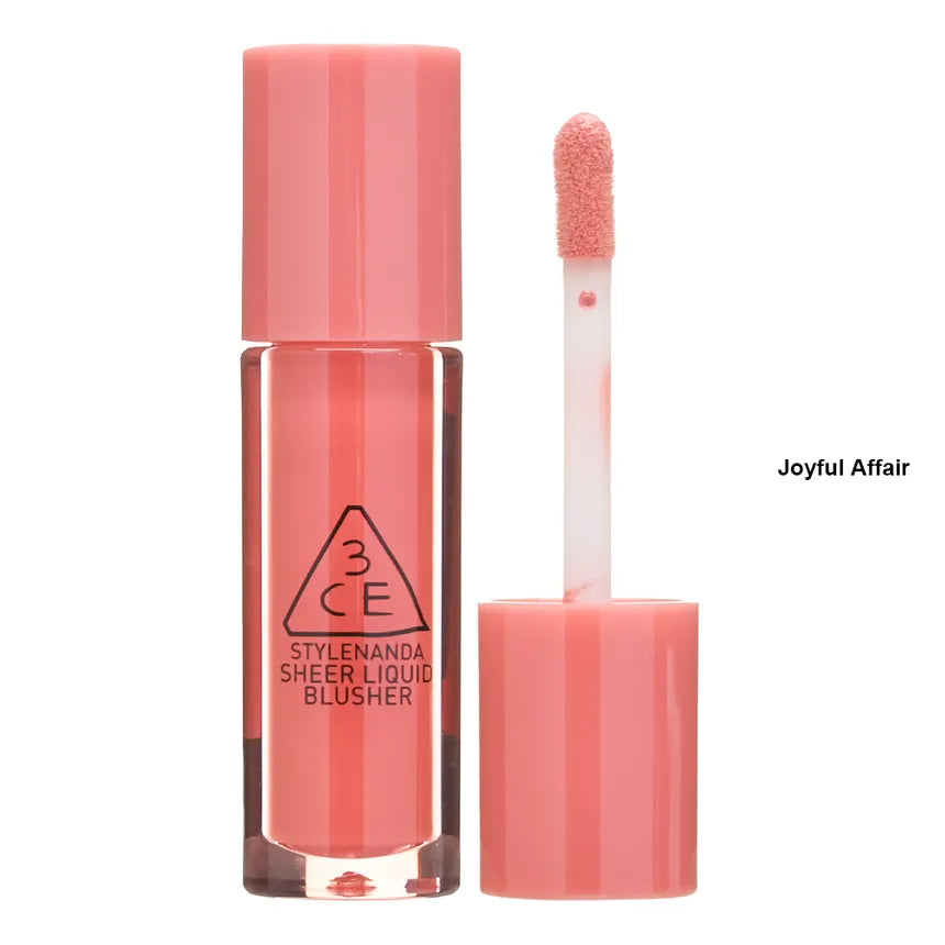 3CE Sheer Liquid Blusher 3g - Natural Flush Cheek Tint for Dewy Makeup Look | Perfect for Everyday Wear & Special Occasions