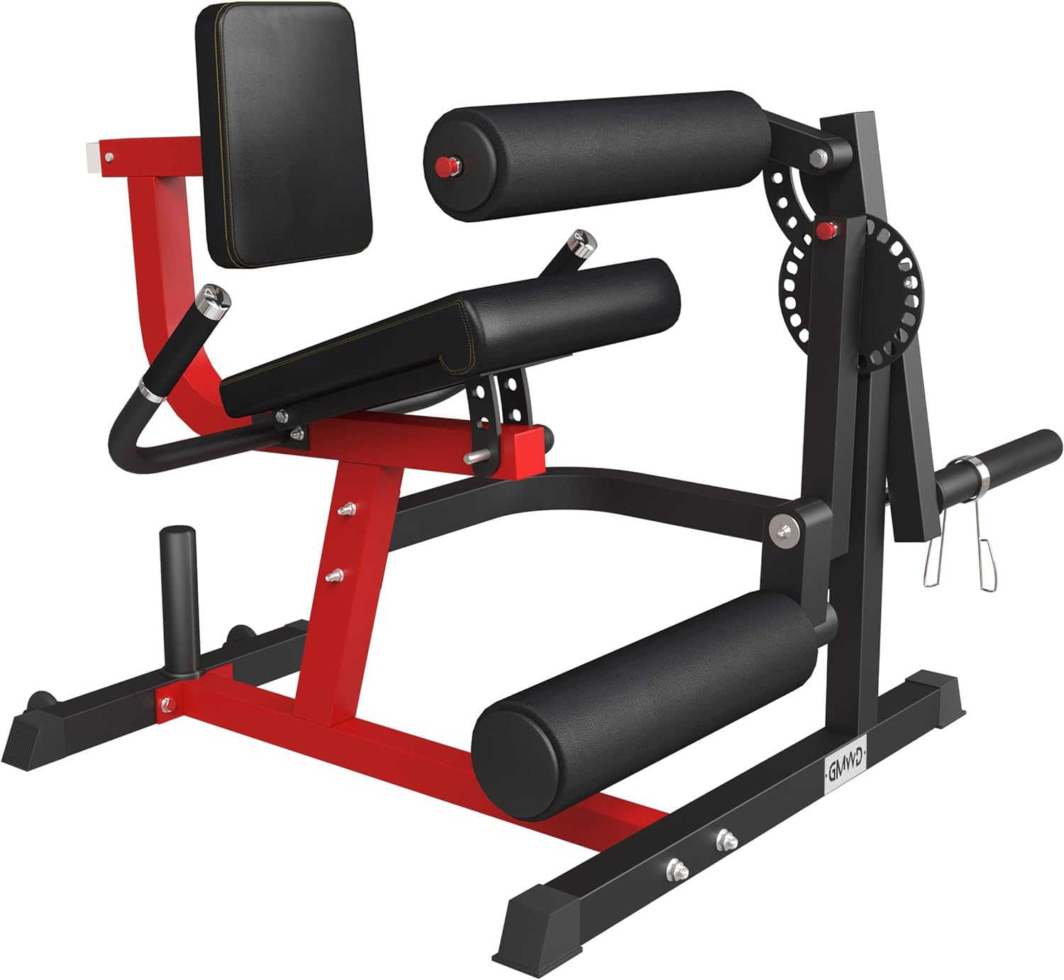GMWD Leg Extension and Curl Machine - Adjustable Plate Loaded Leg Exercise Bench for Thigh Workouts | Home Gym Equipment for Lower Body Strength Training | Perfect for Home Fitness, Leg Muscle Building & Rehabilitation Exercises