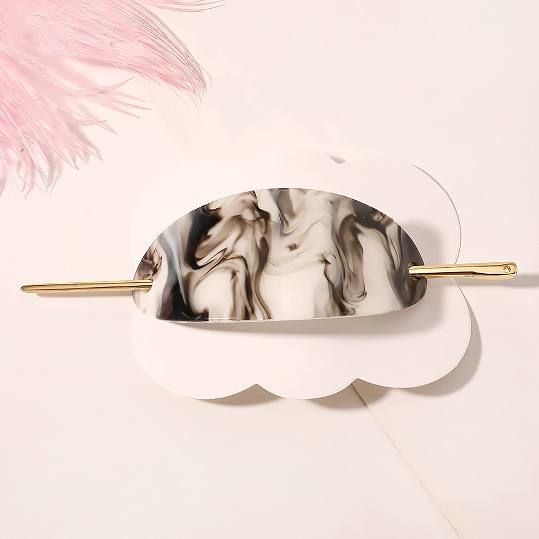 SOWUNO 4PCS Acrylic Hair Sticks for Women - Elegant Long Decorative Hair Chopsticks & Hair Pins - Perfect for Weddings, Parties, and Everyday Hairstyles