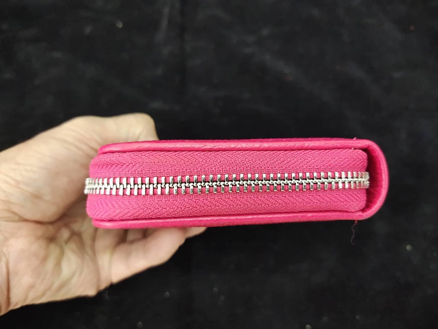 Pink Stingray Leather Zip Wallet for Women | Genuine Thailand Handmade | Perfect for Everyday Use, Travel & Gift Giving