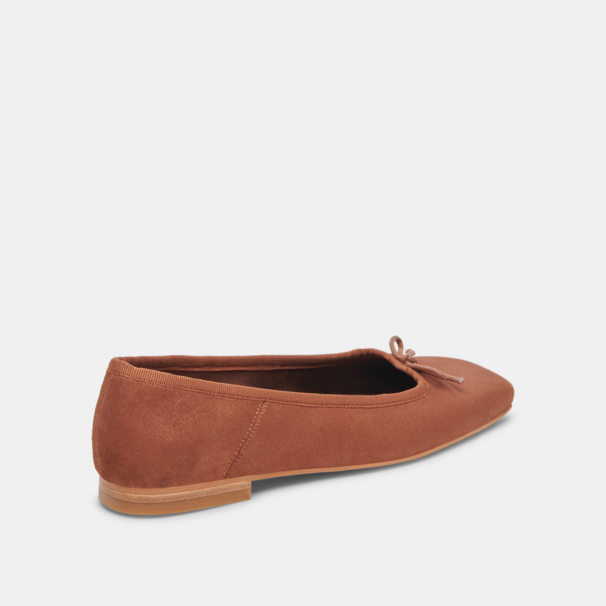 ANISA WIDE BALLET FLATS COPPER METALLIC SUEDE - Comfortable Women's Ballet Shoes for Work, Travel & Casual Outfits