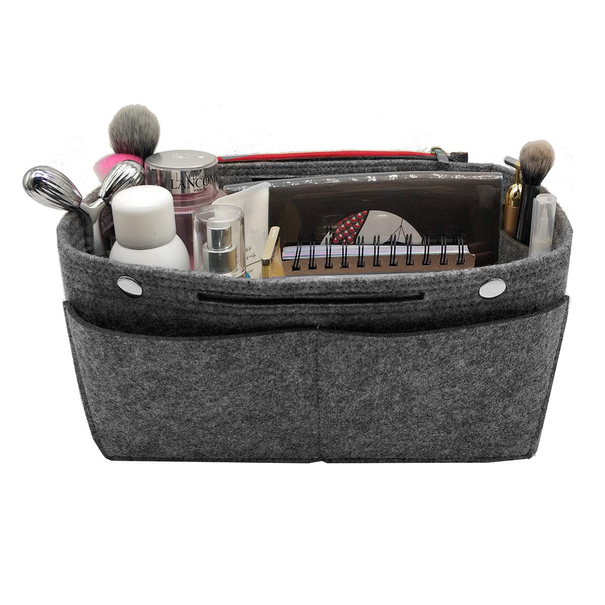 LEXSION Felt Purse Organizer Insert - Multi Pocket Handbag Organizer with 8 Compartments | Perfect for Tote Bags, Backpacks & Travel Accessories Organization