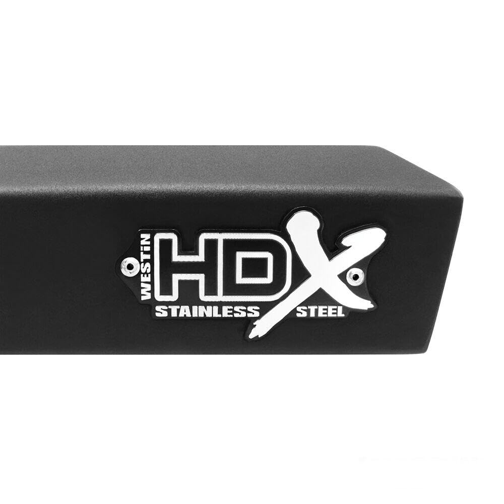HDX Stainless Steel Drop Wheel-to-Wheel Nerf Step Bars - Heavy Duty Truck Running Boards for Easy Access & Off-Road Protection