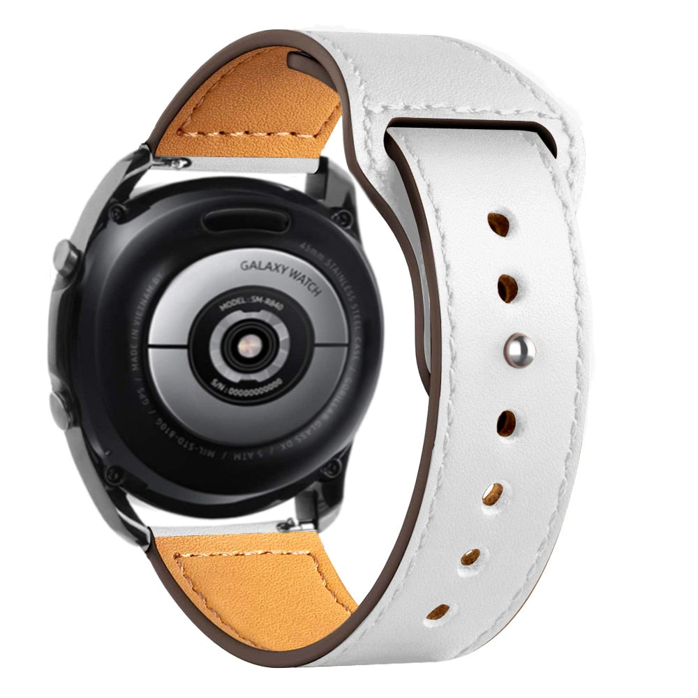 Premium Genuine Leather Bands for Amazfit Smartwatch - Replacement Straps for Amazfit GTR/GTS Series - Comfortable & Durable Watch Accessories for Men & Women (Perfect for Work, Gym & Everyday Wear)