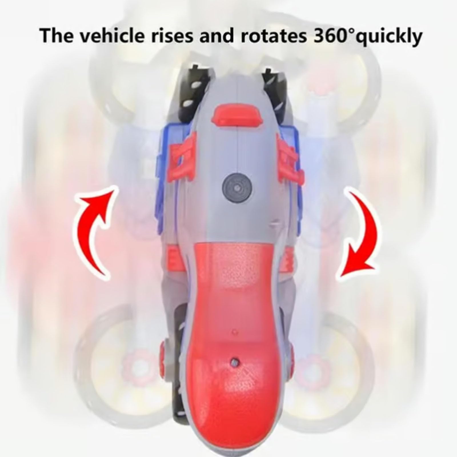 Electric Deforming Motorcycle Toy with Light & Music - 360° Rotation for Kids Play