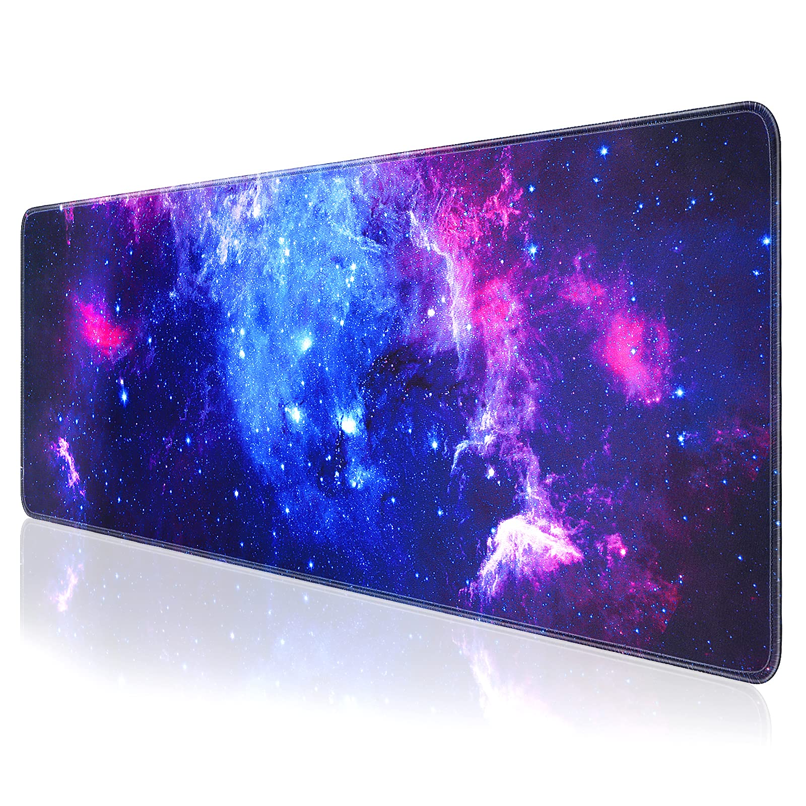 Large Gaming Mouse Pad XL 31.5x11.8in - Extended Non-Slip Desk Mat for Computer, Laptop & Keyboard - Stitched Edges, Waterproof Surface - Perfect for Gamers, Home & Office Use