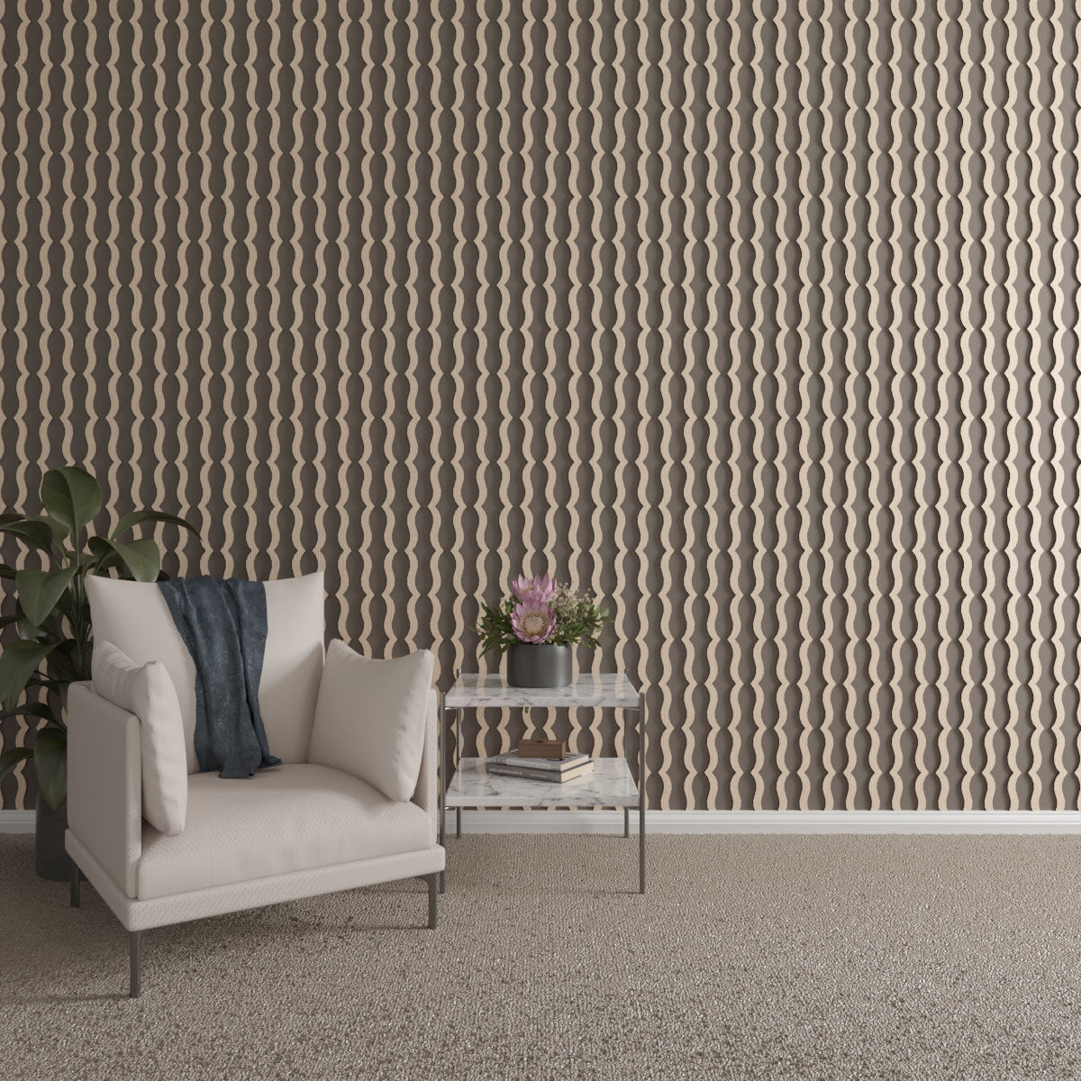 Adjustable Wood Slat Wall Kit - DIY Modern Wooden Slat Panel for Home Decor, Bedroom, Living Room & Office Accent Wall Installation