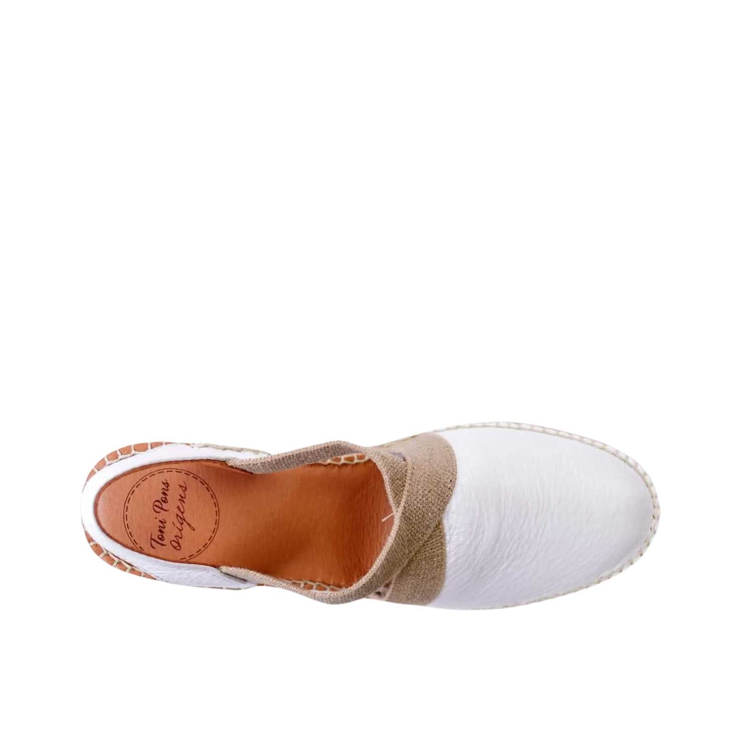 Women's Plain Leather Wedge Espadrilles - Comfortable Casual Summer Shoes for Beach, Vacation & Everyday Wear | Tossa