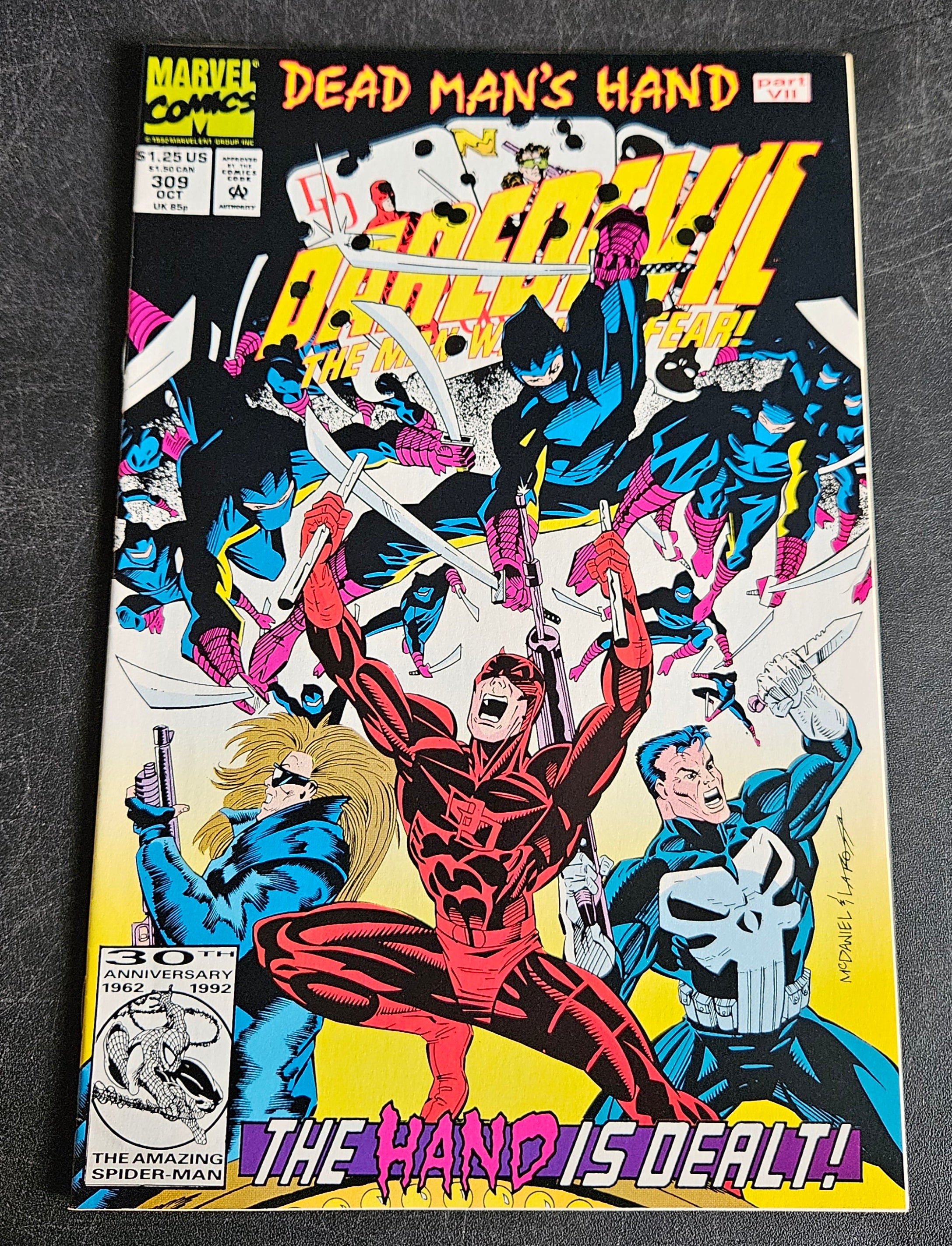 Daredevil #309 Oct - Dead Man's Hand Part VII - Marvel Comics Collectible Comic Book for Superhero Fans & Comic Collectors - Perfect for Display, Gifts & Investment