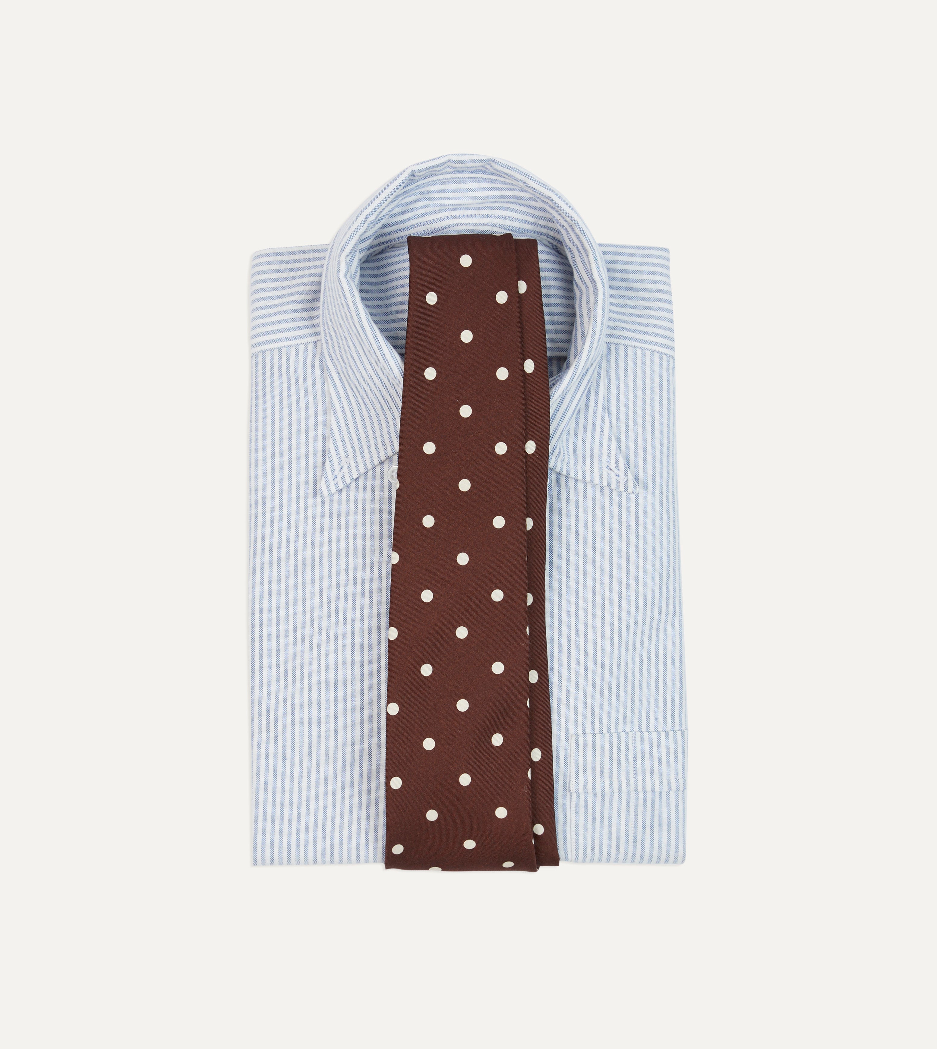 Elegant Brown Polka Dot Silk Self-Tipped Necktie for Men - Perfect for Weddings, Business Meetings & Formal Events