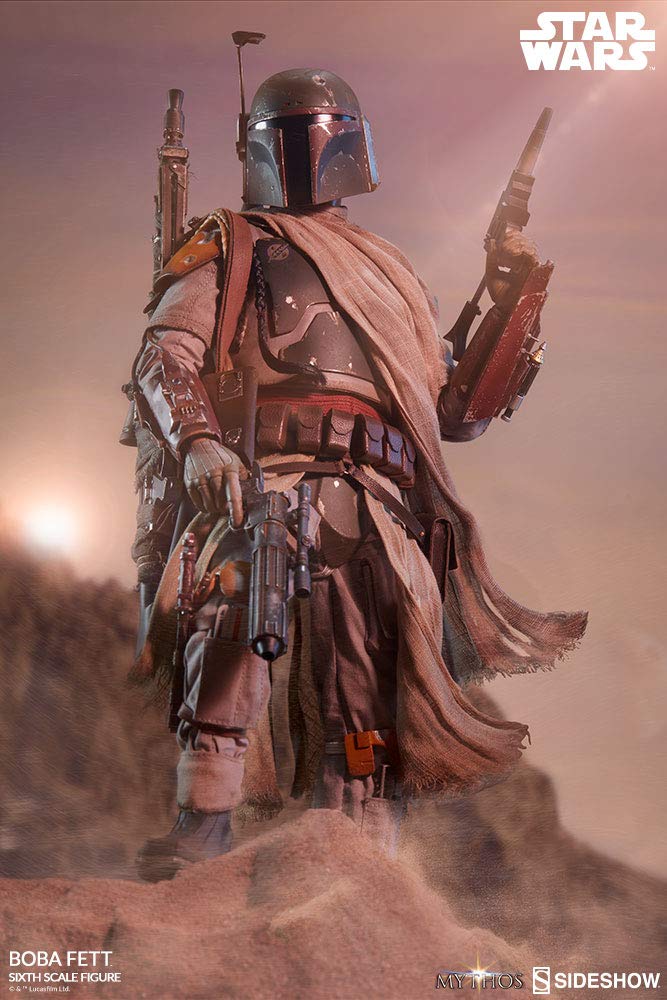 Sideshow Star Wars Mythos Boba Fett 1/6 Scale 12-Inch Premium Collectible Action Figure - Perfect for Display, Gifts & Star Wars Fans Collection