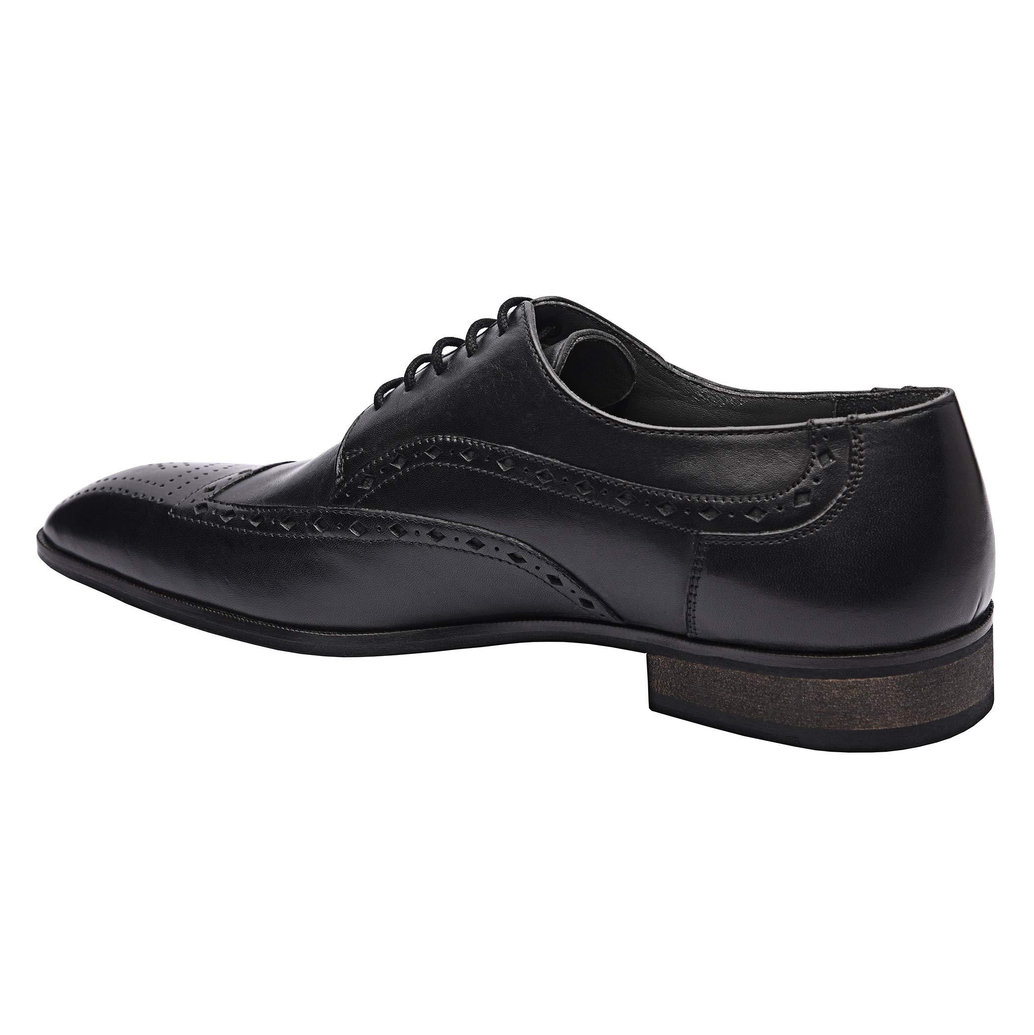 Premium Genuine Leather Men's Italian Oxford Dress Shoes | Handcrafted Formal Business Shoes | Non-Slip Rubber Sole | Perfect for Weddings, Office & Special Occasions