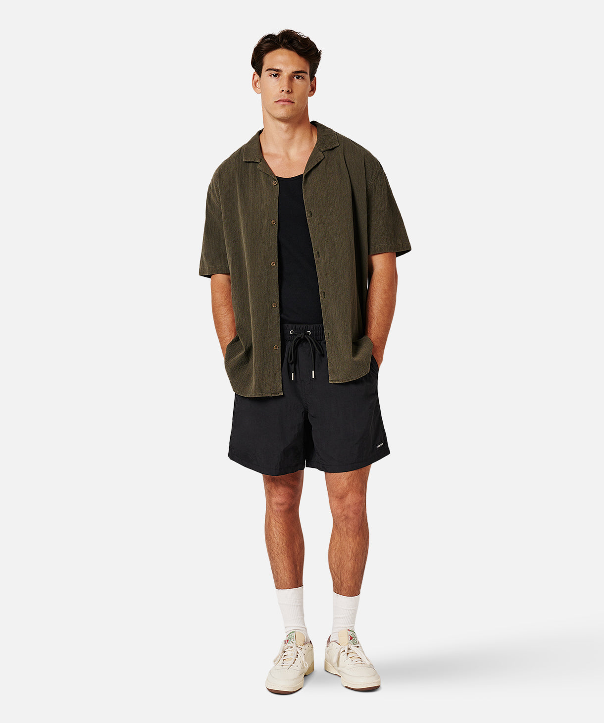 Premium Men's Swim Shorts - Quick Dry, Comfortable & Stylish Black Swim Trunks for Beach, Pool & Vacation | The Relais Collection