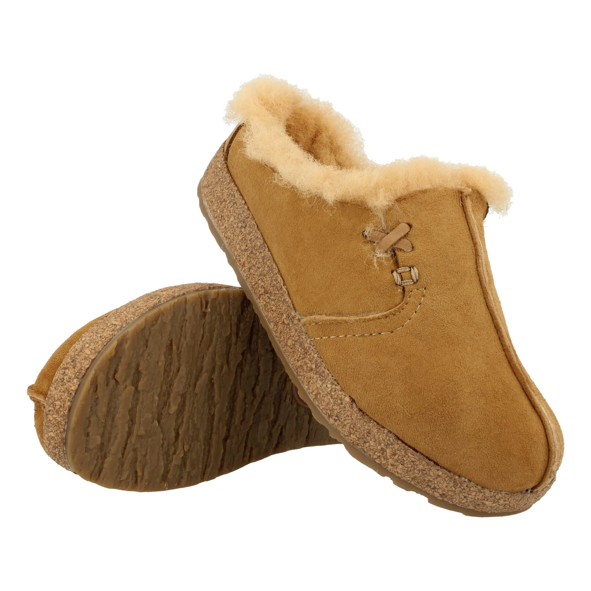 HAFLINGER Women's Saskatchewan Shearling Clogs - Cozy Indoor/Outdoor House Slippers for Winter Comfort & Warmth at Home