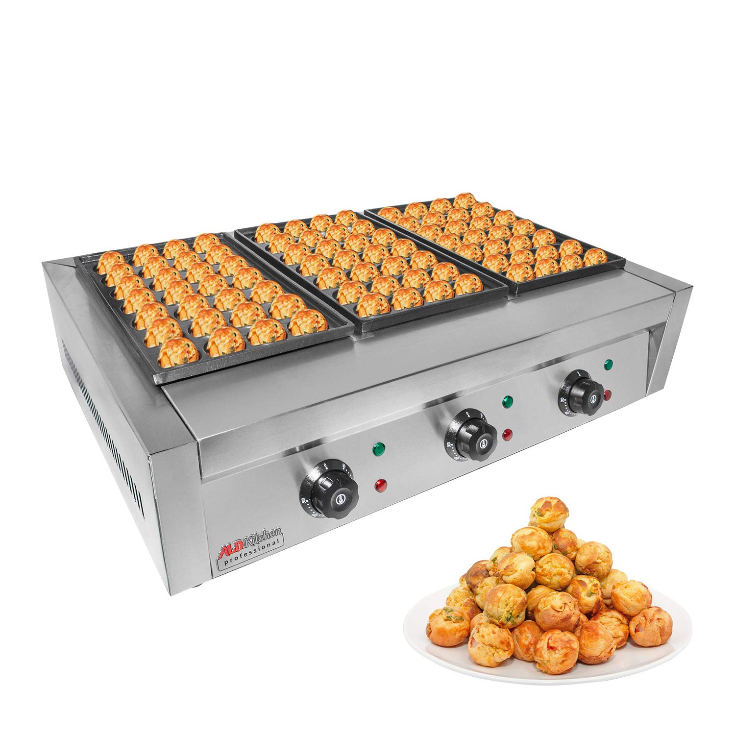 Electric Takoyaki Grill Maker with Nonstick Coating - 110V for Home Use (84 Pcs) | Perfect for Japanese Street Food, Party Snacks & Family Cooking