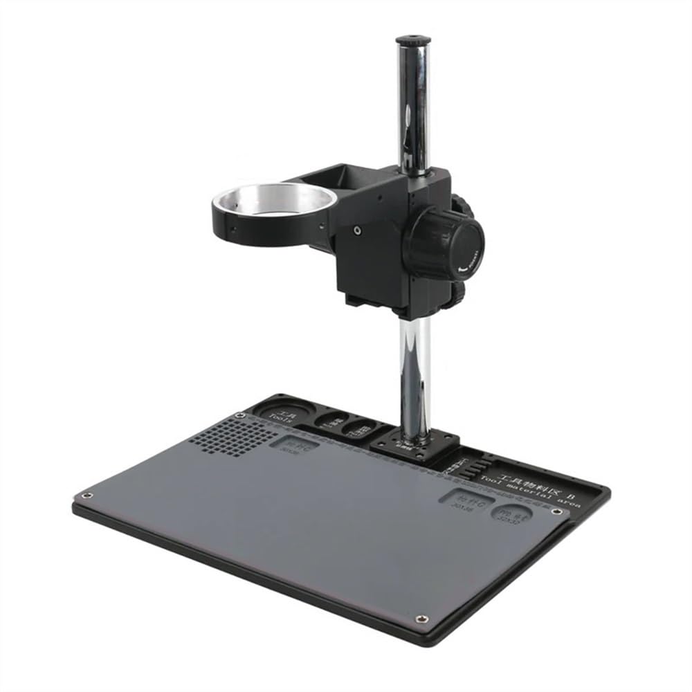 Premium Microscope Accessories Kit - Aluminum Alloy BGA Soldering Pad, PCB Repair Stand & Adjustable Boom Arm for Stereo Microscopes | Ideal for Electronics Repair, Jewelry Making & Lab Research (Size A)