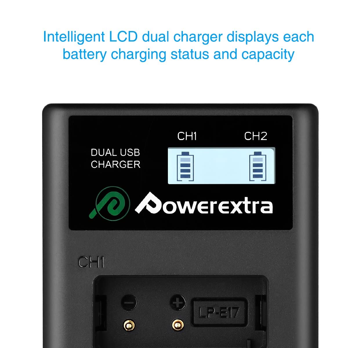 Canon LP-E17 Replacement Battery with USB Charger - Compatible with Canon EOS 80D, 70D, 60D, 7D Mark II, 6D, 5D Mark IV - Perfect for Travel Photography & Extended Shooting Sessions