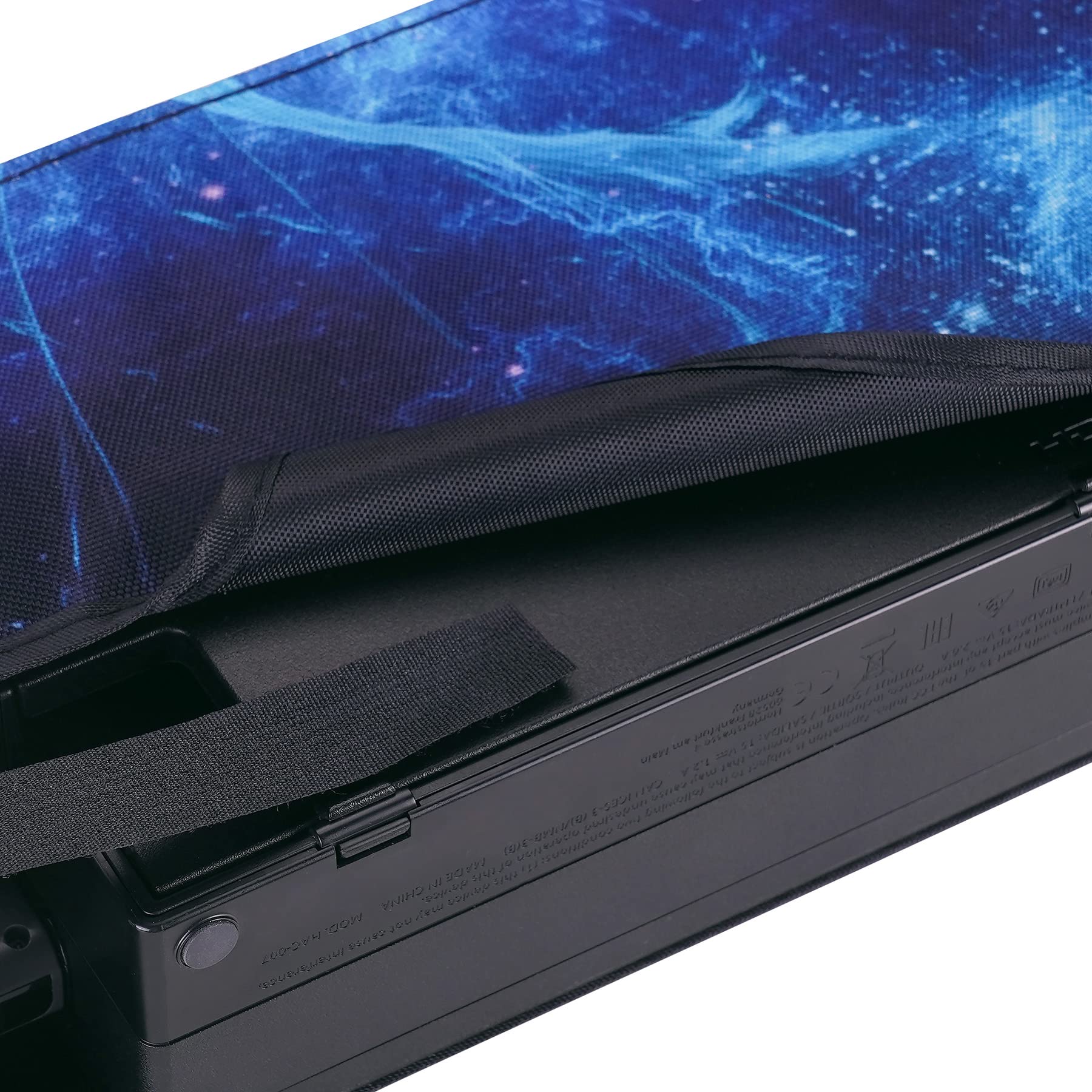 PlayVital Waterproof Dust Cover for Nintendo Switch OLED & Dock - Anti-Scratch Protective Sleeve for Nintendo Switch Console (Blue Nebula) - Perfect for Travel, Storage & Home Gaming Protection