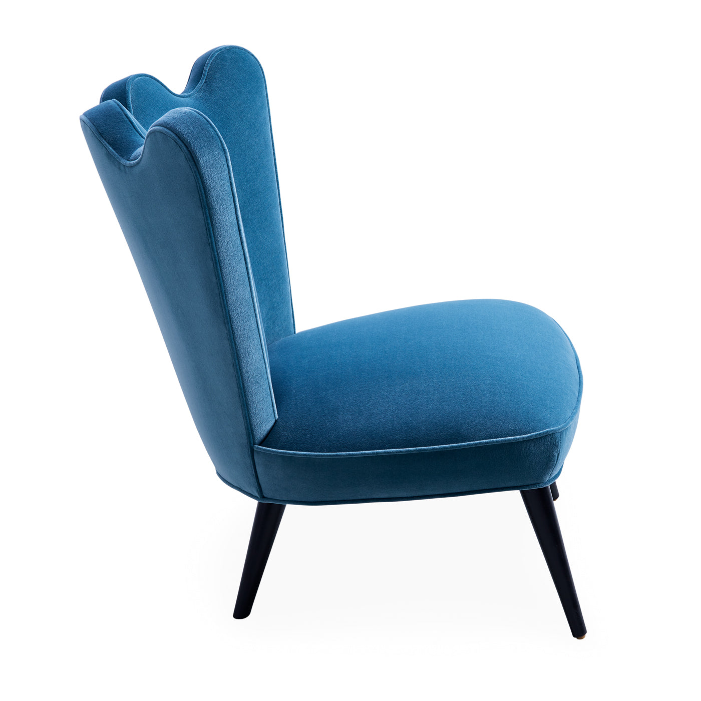 Ripple Slipper Chair - Comfortable Modern Accent Chair for Living Room, Bedroom & Office - Perfect for Reading Nook, Lounge Area or Small Space Decor