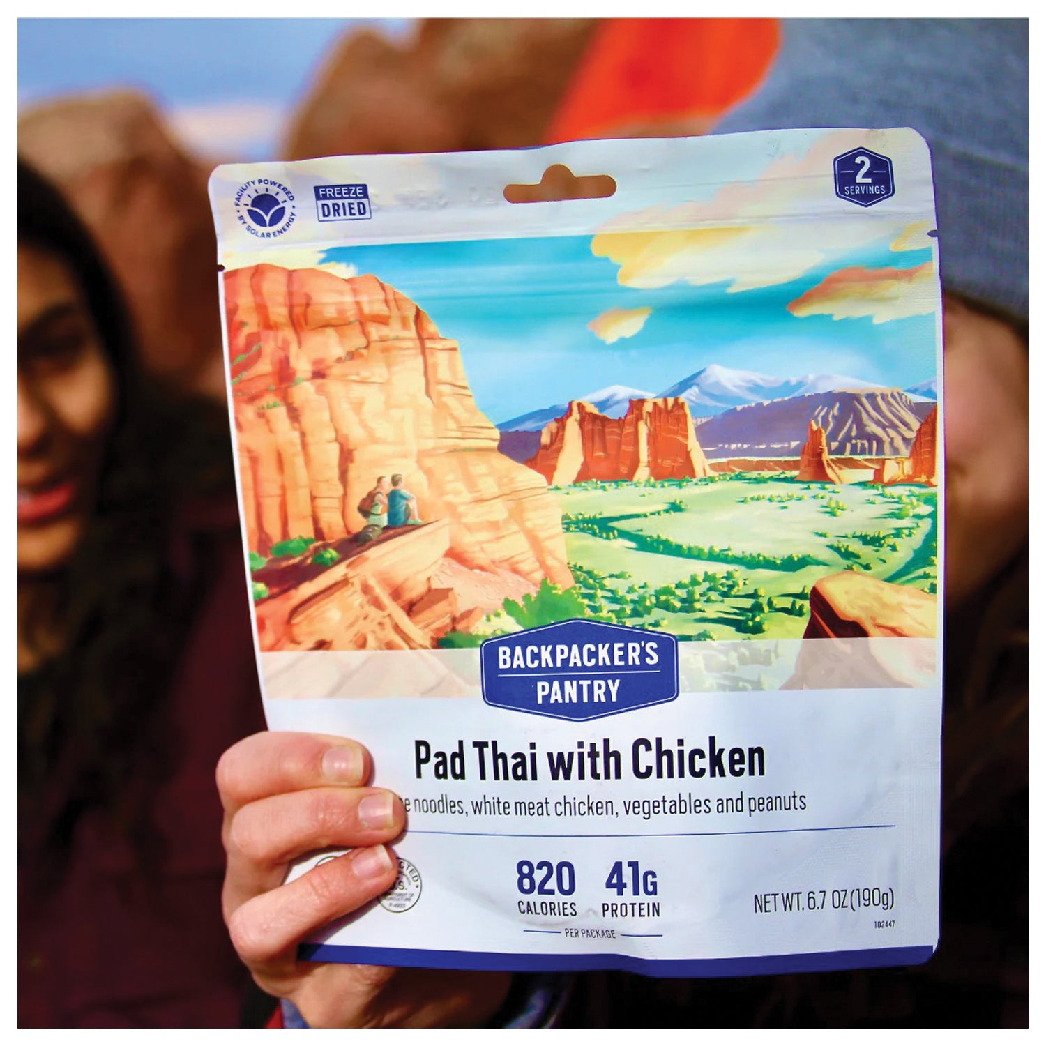Backpackers Pantry BP Chicken Performance Pad Thai with Chicken - 2-Person Freeze-Dried Meal for Hiking, Camping & Outdoor Adventures