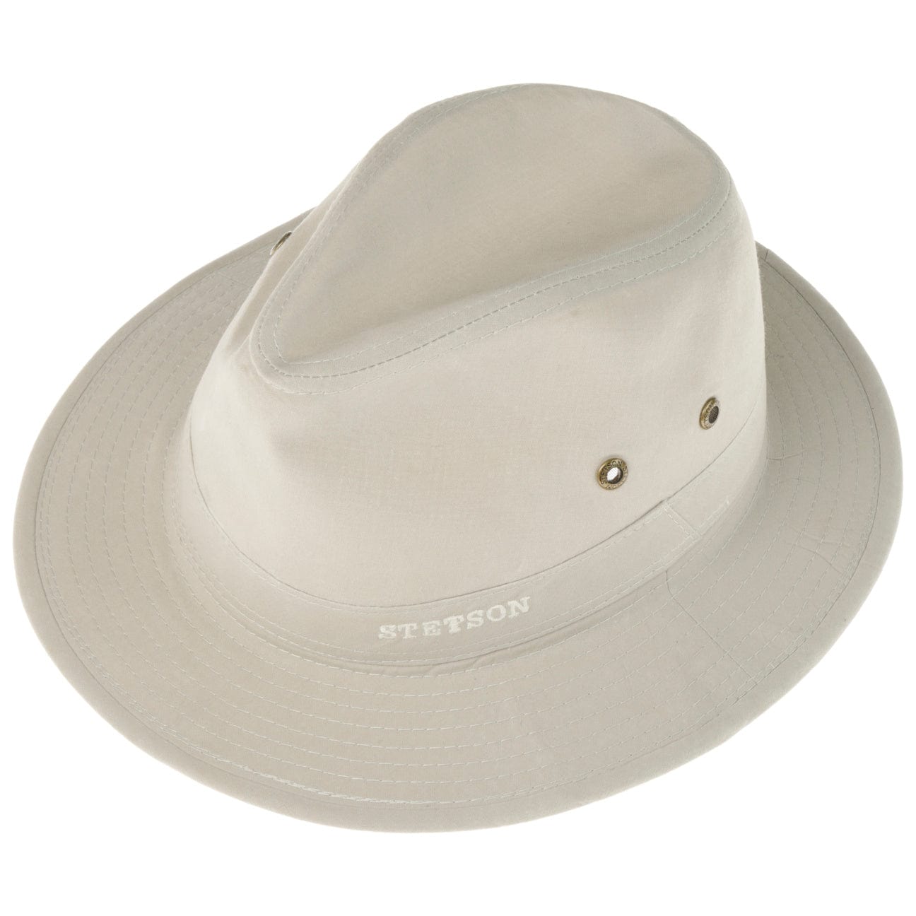 Stetson Organic Cotton Traveler Hat for Men & Women - Breathable Sun Protection for Outdoor Adventures, Hiking, and Beach Vacations